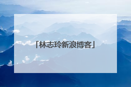 林志玲新浪博客