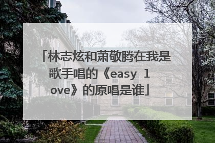 林志炫和萧敬腾在我是歌手唱的《easy love》的原唱是谁