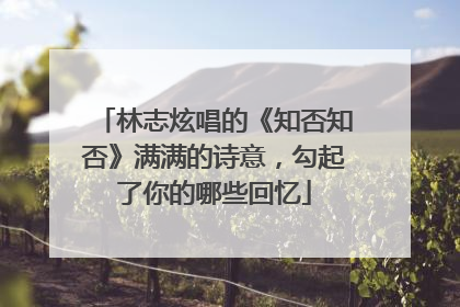 林志炫唱的《知否知否》满满的诗意，勾起了你的哪些回忆