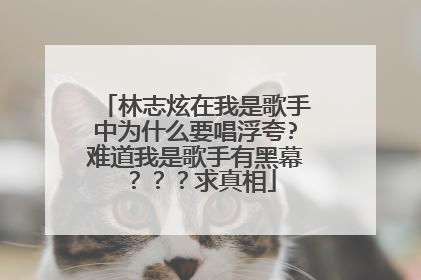 林志炫在我是歌手中为什么要唱浮夸?难道我是歌手有黑幕？？？求真相