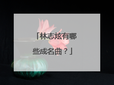 林志炫有哪些成名曲？