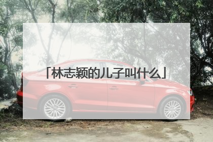 林志颖的儿子叫什么