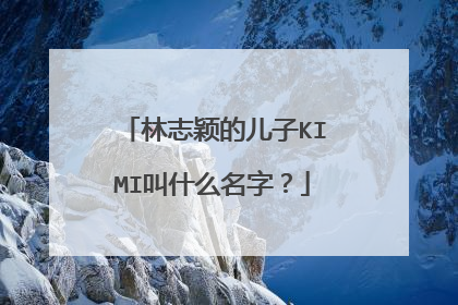 林志颖的儿子KIMI叫什么名字？