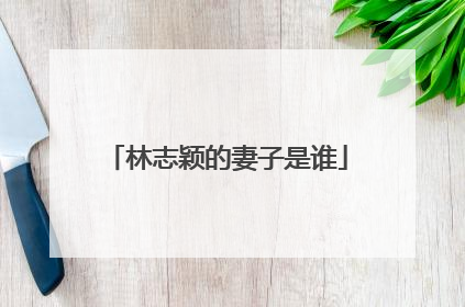 林志颖的妻子是谁