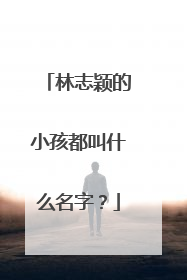 林志颖的小孩都叫什么名字？