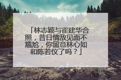 林志颖与霍建华合照,昔日情敌见面不尴尬,你留意林心如和陈若仪了吗?