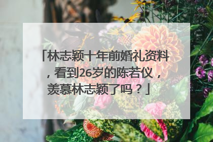 林志颖十年前婚礼资料，看到26岁的陈若仪，羡慕林志颖了吗？