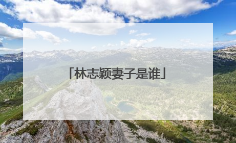 林志颖妻子是谁