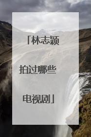 林志颖拍过哪些电视剧