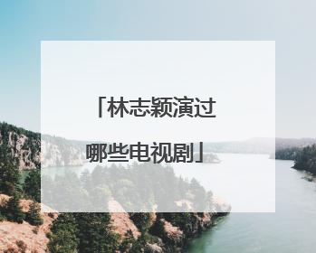 林志颖演过哪些电视剧