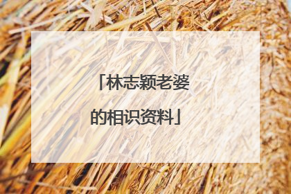 林志颖老婆的相识资料
