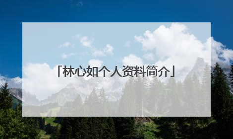 林心如个人资料简介