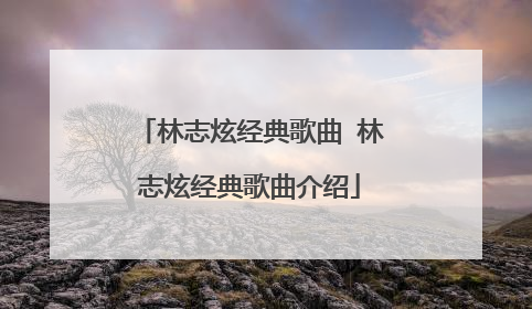 林志炫经典歌曲 林志炫经典歌曲介绍