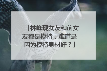 林峰现女友和前女友都是模特，难道是因为模特身材好？
