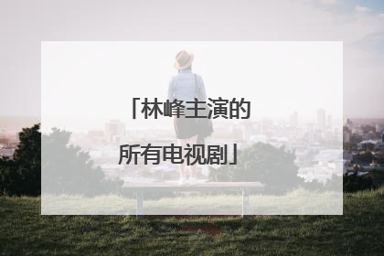 林峰主演的所有电视剧