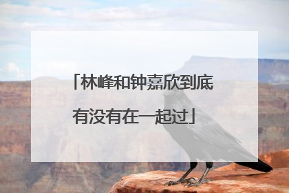 林峰和钟嘉欣到底有没有在一起过