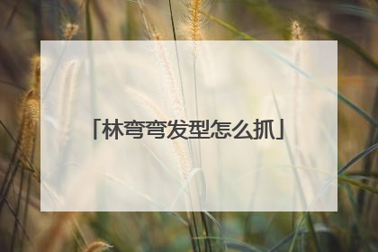 林弯弯发型怎么抓