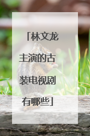 林文龙主演的古装电视剧有哪些