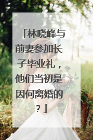 林晓峰与前妻参加长子毕业礼,他们当初是因何离婚的?