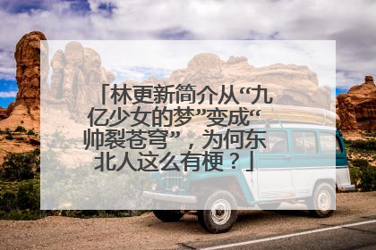 林更新简介从“九亿少女的梦”变成“帅裂苍穹”,为何东北人这么有梗?