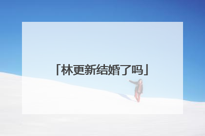 林更新结婚了吗