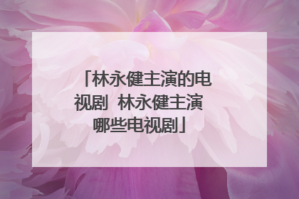 林永健主演的电视剧 林永健主演哪些电视剧