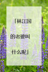 林江国的老婆叫什么呢