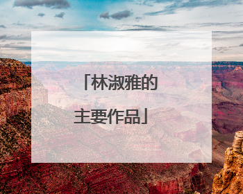 林淑雅的主要作品