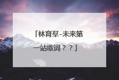 林育羣-未来第一站歌词？？