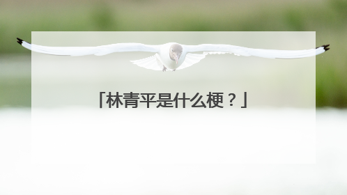 林青平是什么梗？