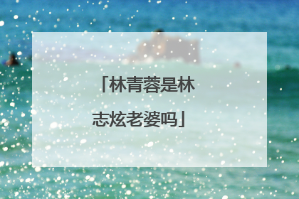 林青蓉是林志炫老婆吗