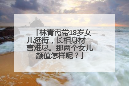 林青霞带18岁女儿逛街，长相身材一言难尽。那两个女儿颜值怎样呢？