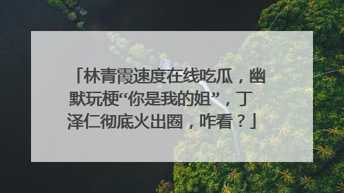 林青霞速度在线吃瓜，幽默玩梗“你是我的姐”，丁泽仁彻底火出圈，咋看？
