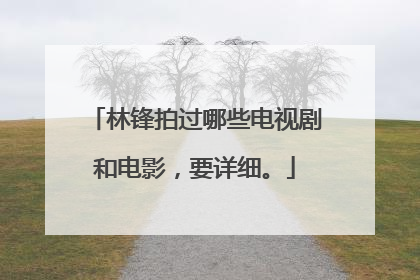 林锋拍过哪些电视剧和电影，要详细。