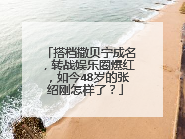 搭档撒贝宁成名，转战娱乐圈爆红，如今48岁的张绍刚怎样了？