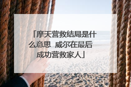 摩天营救结局是什么意思 威尔在最后成功营救家人