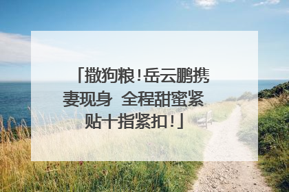 撒狗粮!岳云鹏携妻现身 全程甜蜜紧贴十指紧扣!