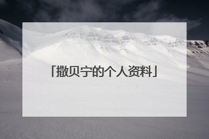 撒贝宁的个人资料