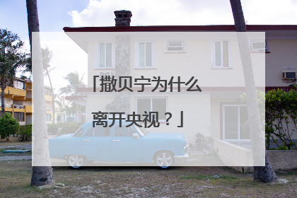 撒贝宁为什么离开央视?