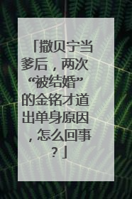 撒贝宁当爹后，两次“被结婚”的金铭才道出单身原因，怎么回事？