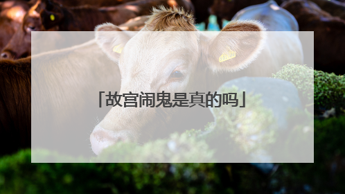 故宫闹鬼是真的吗