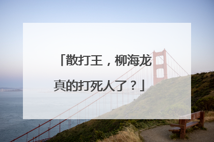 散打王,柳海龙真的打死人了?