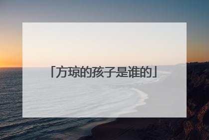 方琼的孩子是谁的