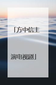 方中信主演电视剧