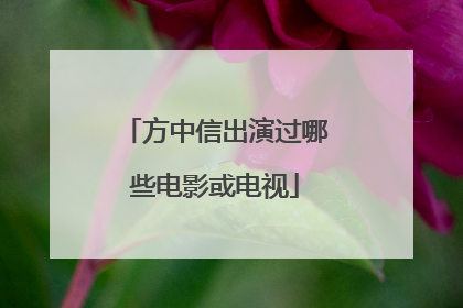 方中信出演过哪些电影或电视