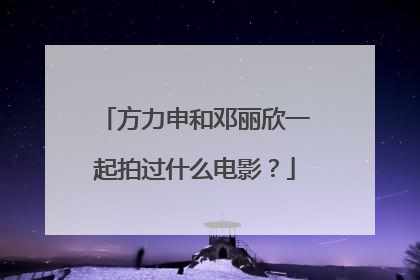 方力申和邓丽欣一起拍过什么电影?