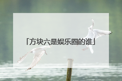 方块六是娱乐圈的谁