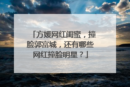 方媛网红闺蜜,撞脸郭富城,还有哪些网红撞脸明星?