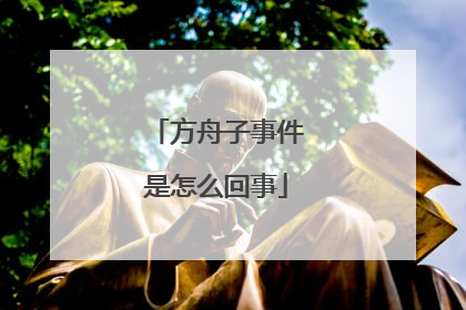 方舟子事件是怎么回事