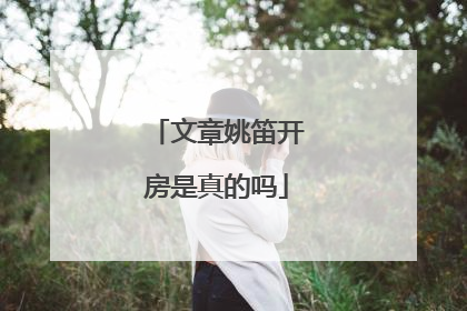 文章姚笛开房是真的吗